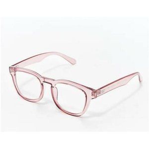 LOGO Lori Goldstein Chic Readers Thick Frame Pink Clear 2.5 #78266